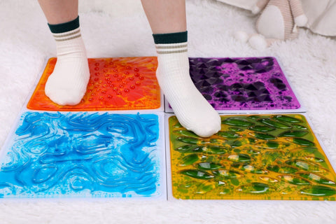 3D Texture Liquid Floor Tiles | Sensory Interactive Color Changing Floor Mat