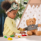 Wooden Cutting Breakfast Set Kids | Montessori Pretend Play Kitchen Food Toy