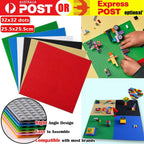 Classic Base Plates 6 Pcs | Building Block Foundation Plates 25x25cm