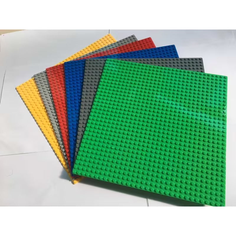 Classic Base Plates 6 Pcs | Building Block Foundation Plates 25x25cm
