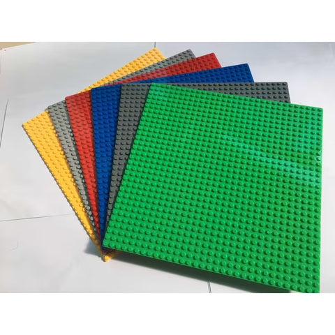 Classic Base Plates 6 Pcs | Building Block Foundation Plates 25x25cm