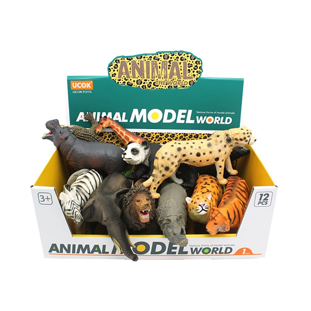 Jungle Safari Animal Set of 12 | Wild Animal Toys for Kids Educational Play Set