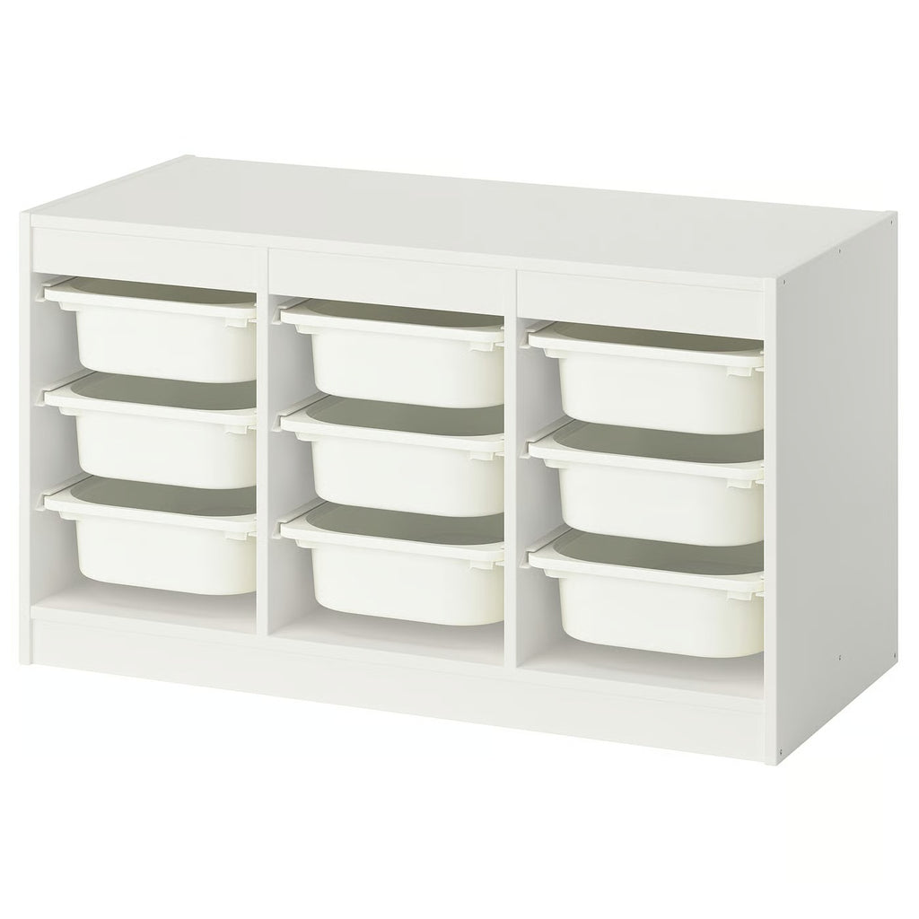 TROFAST Storage Combination | Kids Toy Organizer Rack with Color Bins