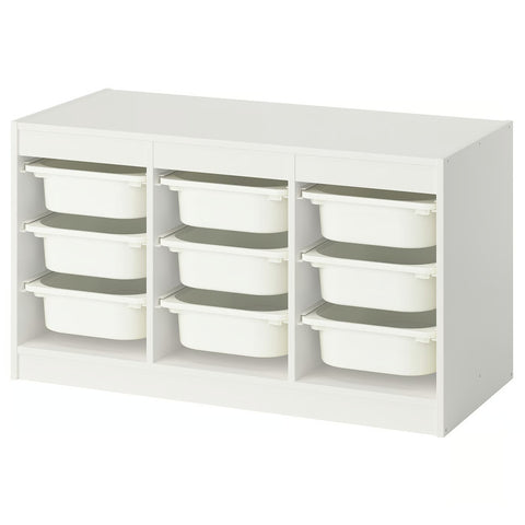 TROFAST Storage Combination | Kids Toy Organizer Rack with Color Bins