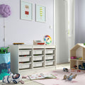 TROFAST Storage Combination | Kids Toy Organizer Rack with Color Bins