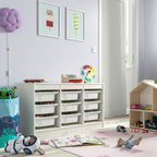 TROFAST Storage Combination | Kids Toy Organizer Rack with Color Bins