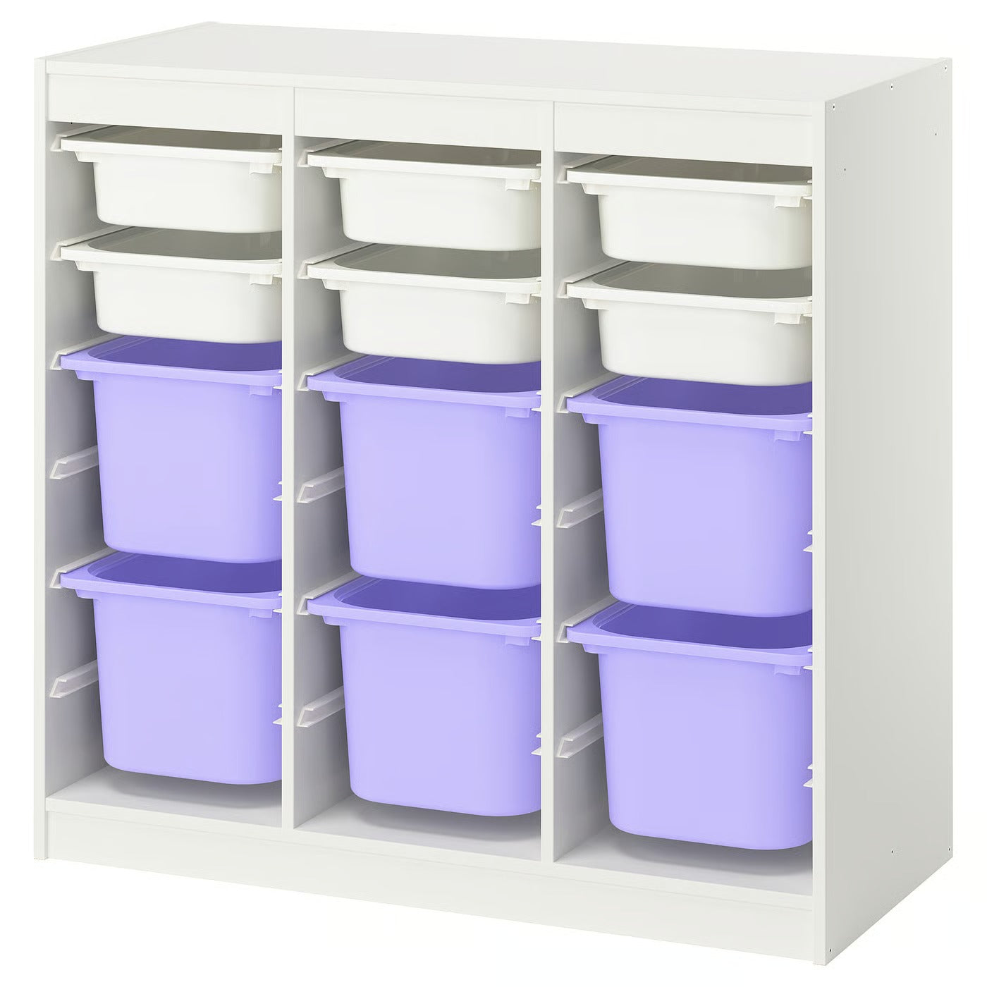 Kids Storage Bin Organizer Multi Color | Wooden Toy & Book Storage Rack