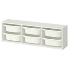 Kids Wall Storage Unit TROFAST Style | 6 Bin Organizer for Toys & Books