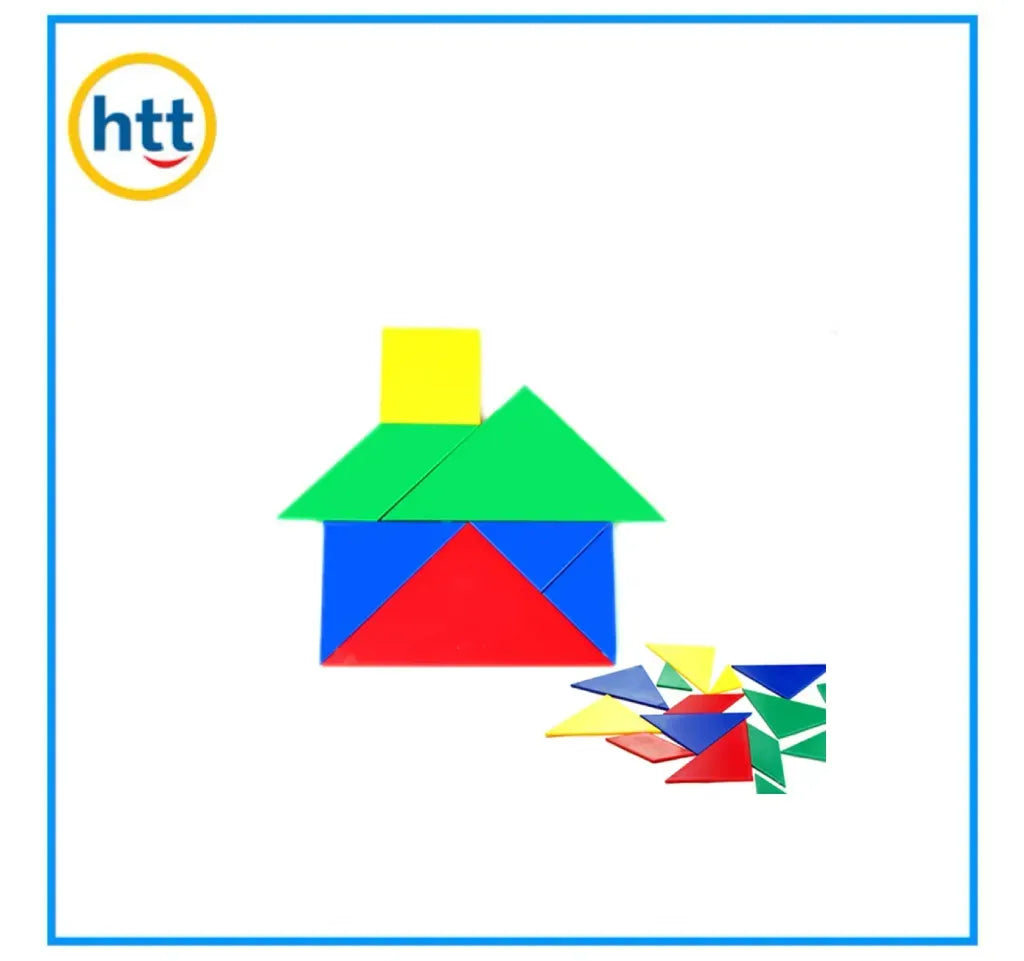 Pattern Blocks 48 Pcs | Educational Geometry & STEM Learning Toy for Kids