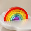 Acrylic Rainbow Stacking Blocks | Montessori Sensory Learning Toy for Kids