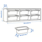 Kids Wall Storage Unit TROFAST Style | 6 Bin Organizer for Toys & Books
