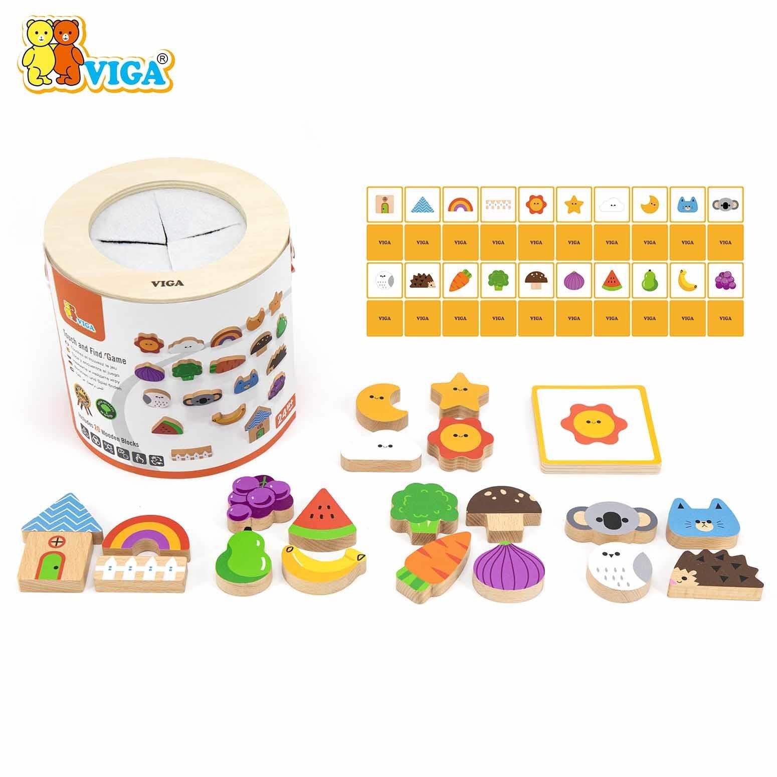 Touch and Find Game Kids | Montessori Sensory Memory & Sorting Toy Set