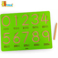 Number Tracing Board 0–9 Kids | Montessori Wooden Writing Practice Toy