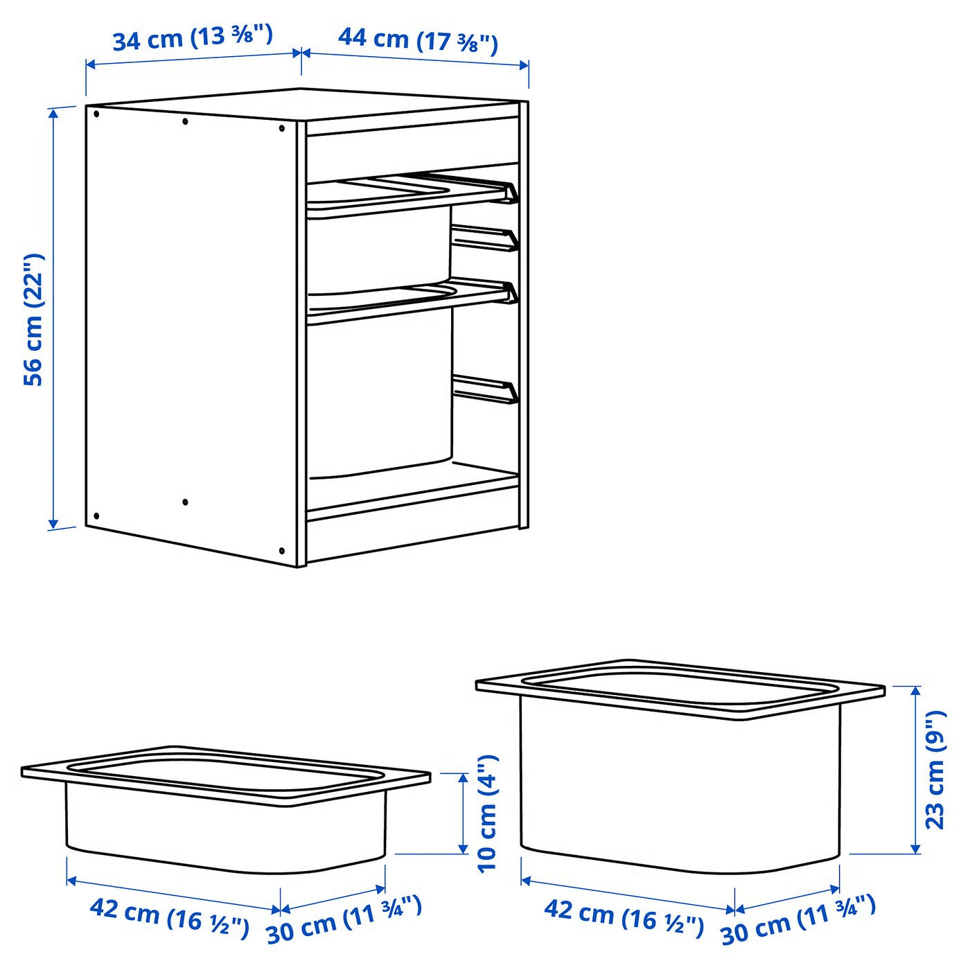 Classroom Storage Bin Unit | Kids Toy Organizer Rack for Schools & Daycare