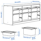3 Column Classroom Storage Bin Unit | Kids Toy Organizer Rack for Schools & Daycare