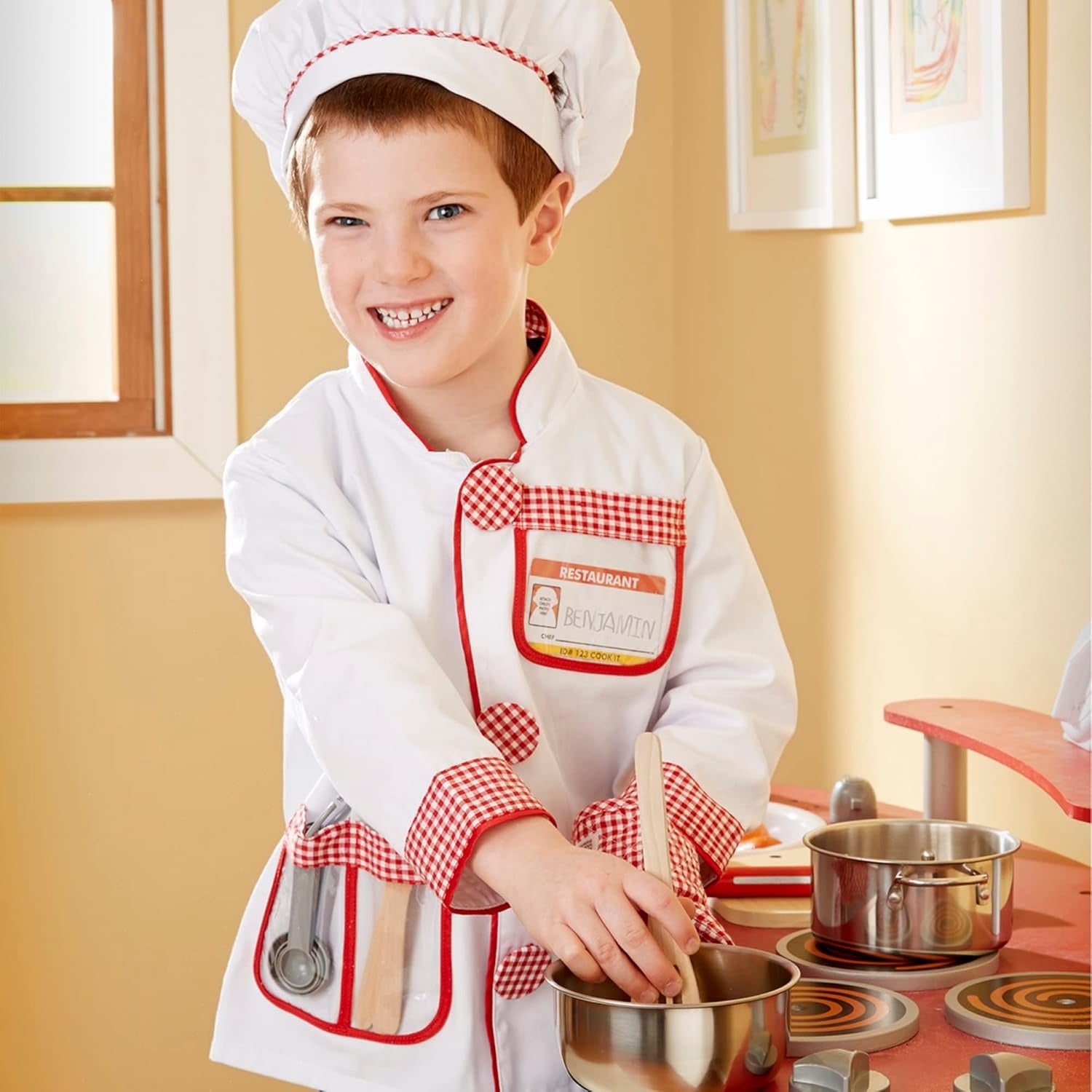 Chef Costume Set for Kids | Role Play Cooking Dress-Up Kit