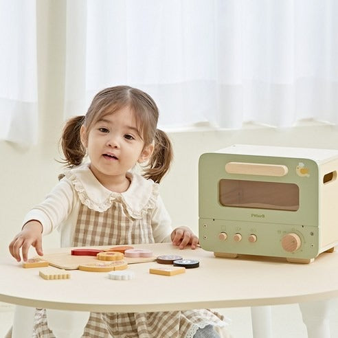 Sweet &amp; Savory Oven Set Kids Kitchen Toy | Pretend Play Pizza Baking Set