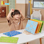 Number Tracing Board 0–9 Kids | Montessori Wooden Writing Practice Toy