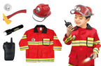 Firefighter Costume Set for Kids | Dress-Up Role Play Fireman Toy Kit