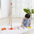 Wooden Cleaning Tool Set | Kids Pretend Play Housekeeping Toy Set
