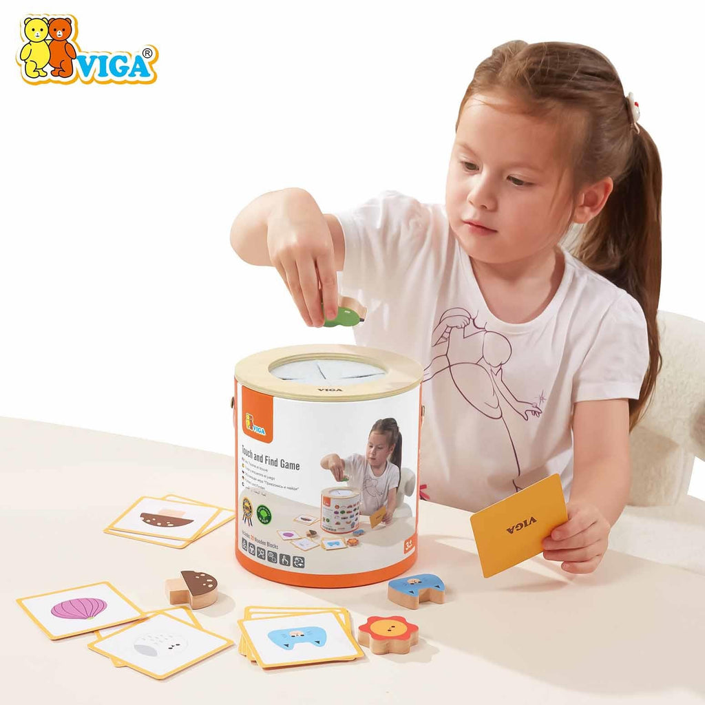Touch and Find Game Kids | Montessori Sensory Memory & Sorting Toy Set