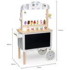 Ice Cream Mobile Shop Kids | Wooden Pretend Play Ice Cream & Candy Cart