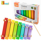 Wooden Xylophone Kids Toy 8 Notes | Montessori Musical Learning Instrument