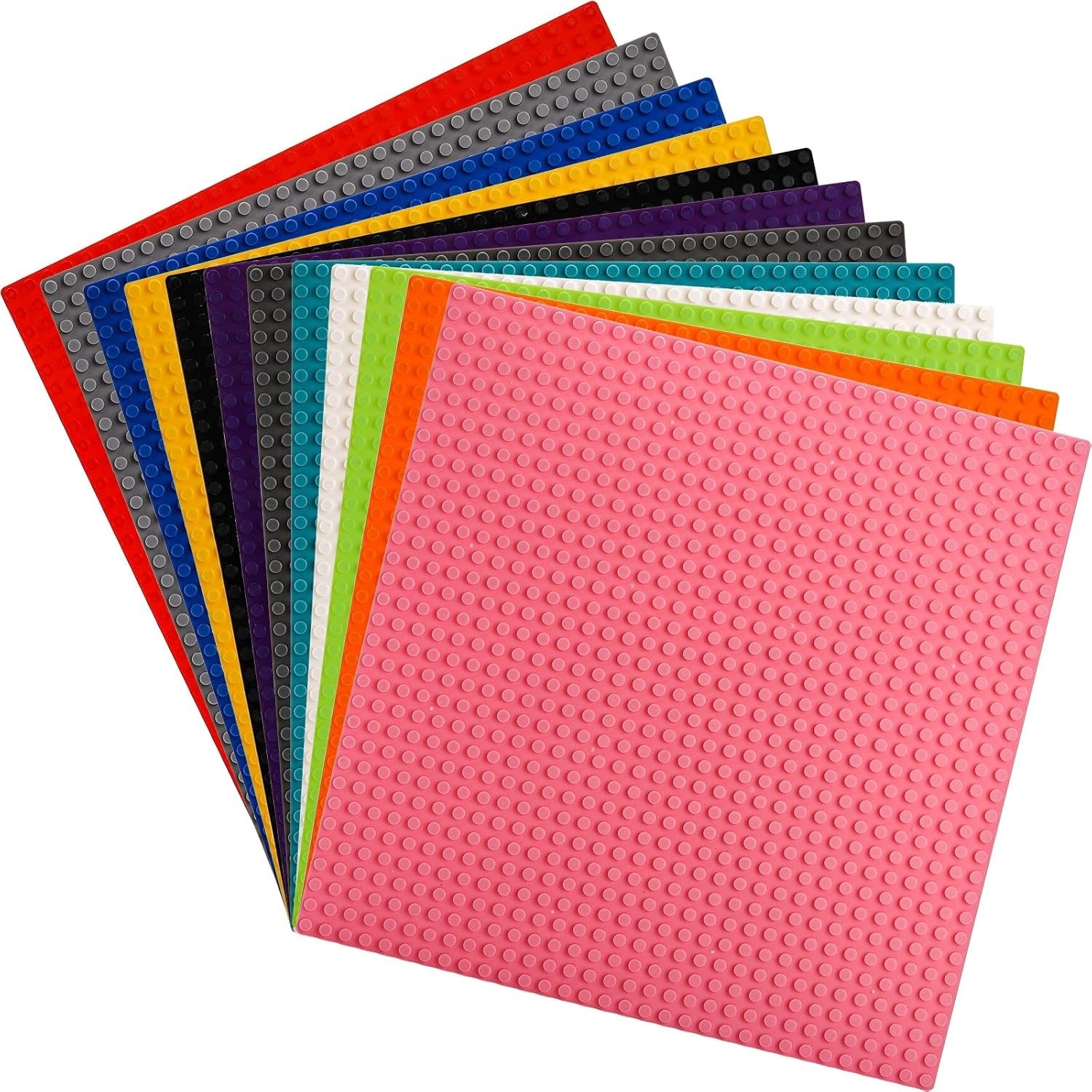 Classic Base Plates 6 Pcs | Building Block Foundation Plates 25x25cm