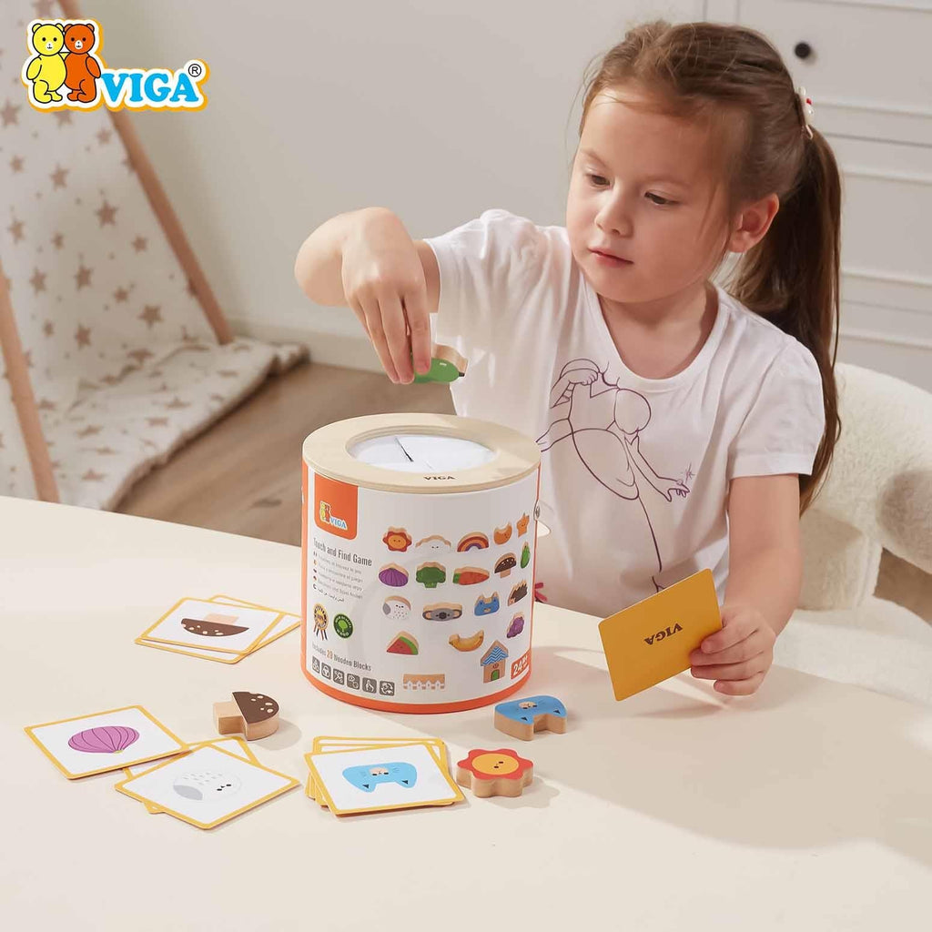 Touch and Find Game Kids | Montessori Sensory Memory & Sorting Toy Set