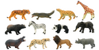 Jungle Safari Animal Set of 12 | Wild Animal Toys for Kids Educational Play Set