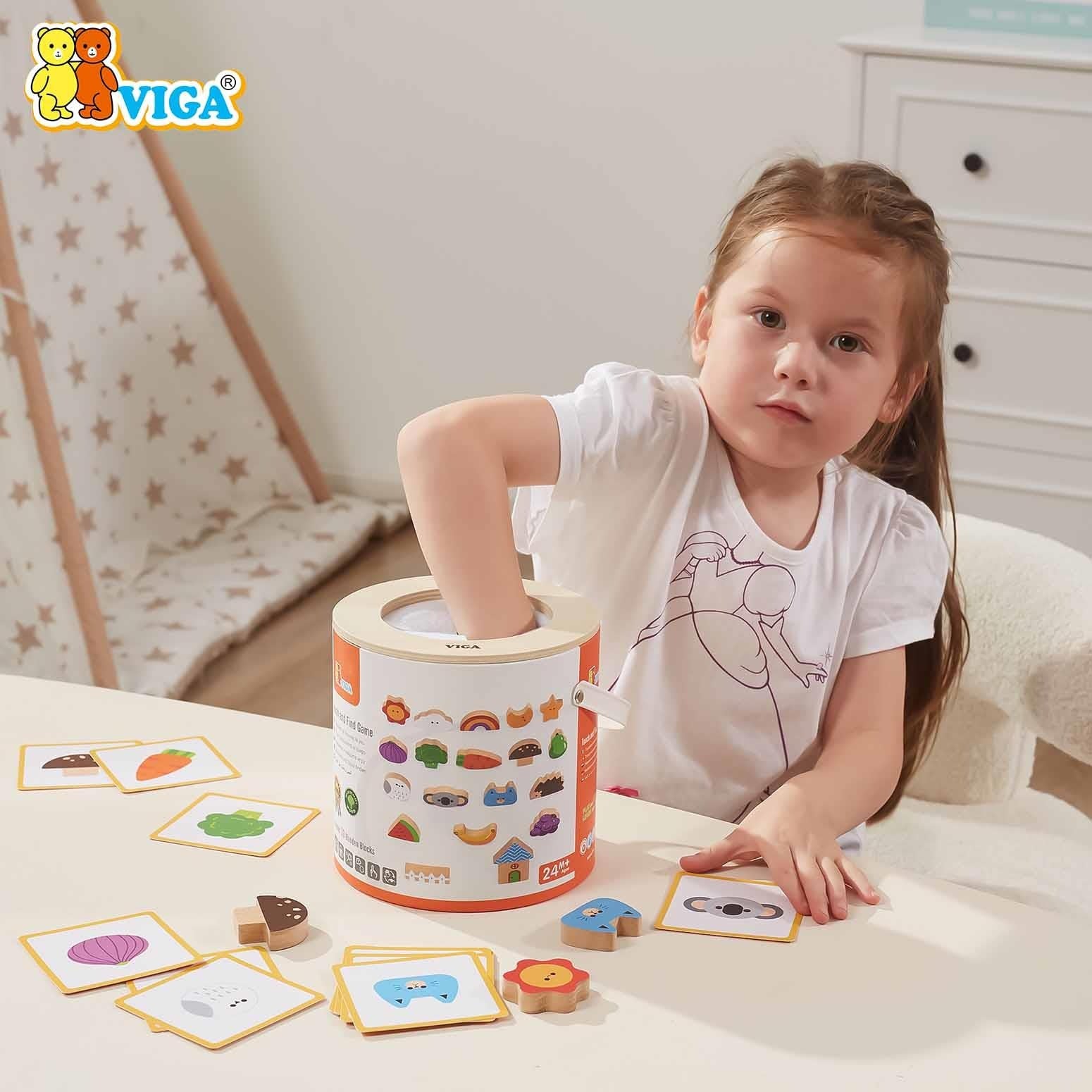 Touch and Find Game Kids | Montessori Sensory Memory & Sorting Toy Set