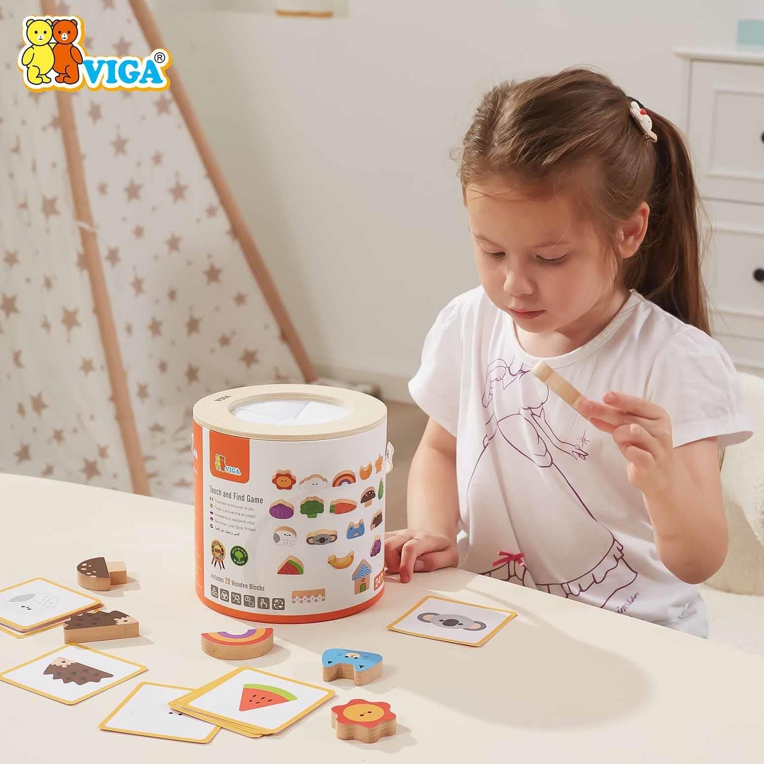 Touch and Find Game Kids | Montessori Sensory Memory & Sorting Toy Set