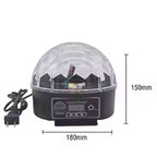 Crystal Magic Ball LED Lamp 9 Colors | Stage Disco Party Light Voice Control