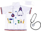 Doctor Costume for Kids 3 Pcs | Medical Role Play Dress Up Set with Accessories