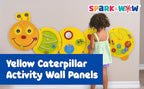 Junior Caterpillar Wall Activity Panel Kids | Montessori Sensory Busy Board Toy