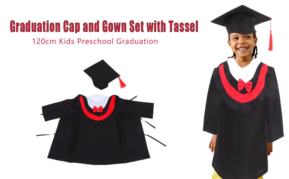 PhD Doctor Costume for Kids | Graduation Gown Set with Cap & Tassel