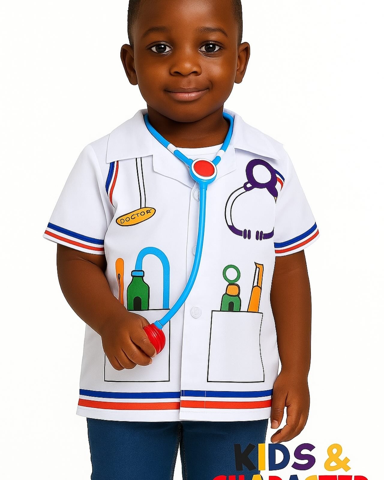 Doctor Costume for Kids 3 Pcs | Medical Role Play Dress Up Set with Accessories