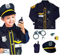 Police Officer Costume Set for Kids | Dress-Up Role Play Cop Uniform Kit