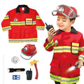 Firefighter Costume Set for Kids | Dress-Up Role Play Fireman Toy Kit