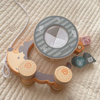 Wooden Hedgehog Shape Sorting Toy | Pull Along Montessori Learning Toy Kids