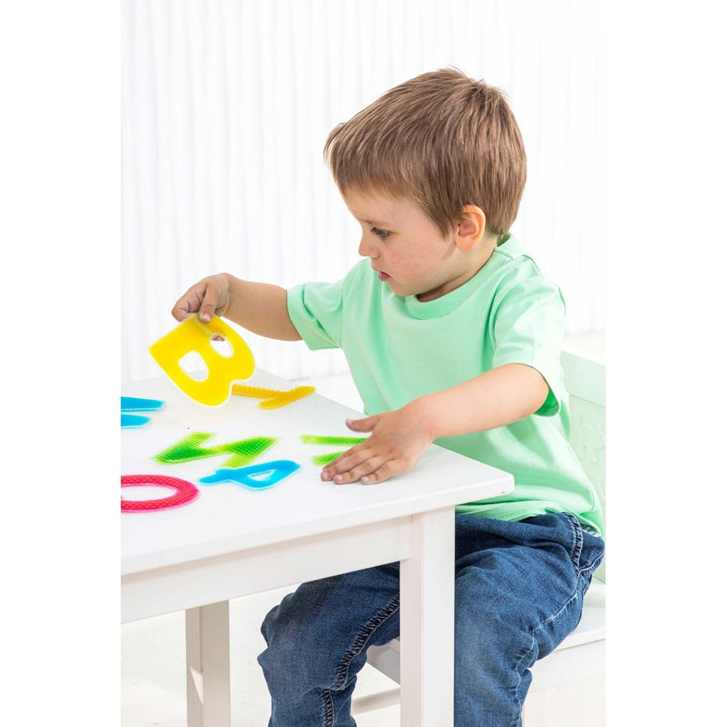 Sensory Liquid Alphabet 26 Pcs | Gel Filled Capital Letters Learning Toy