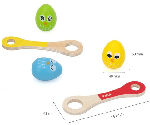 Wooden Egg & Spoon Race Game