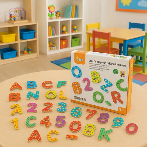 Magnetic Letters & Numbers - 77 pcs