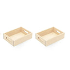 Wooden Fridge Food Set Kids | Montessori Pretend Play Kitchen Toy