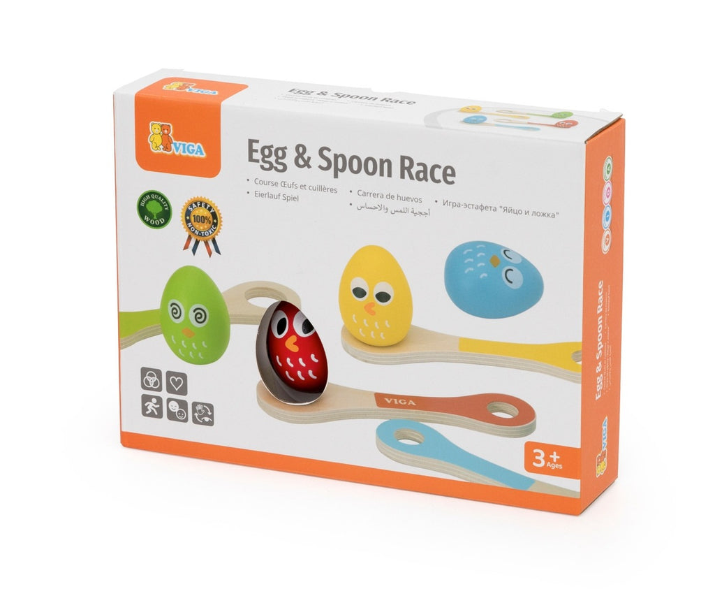 Wooden Egg & Spoon Race Game | Outdoor Balance &amp; Party Game for Kids
