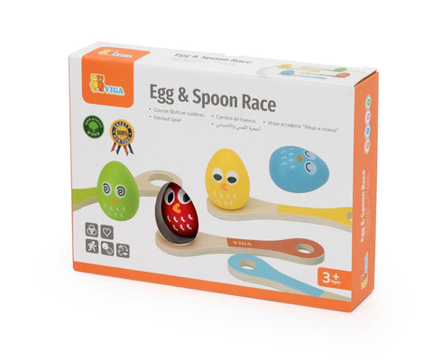 Wooden Egg & Spoon Race Game