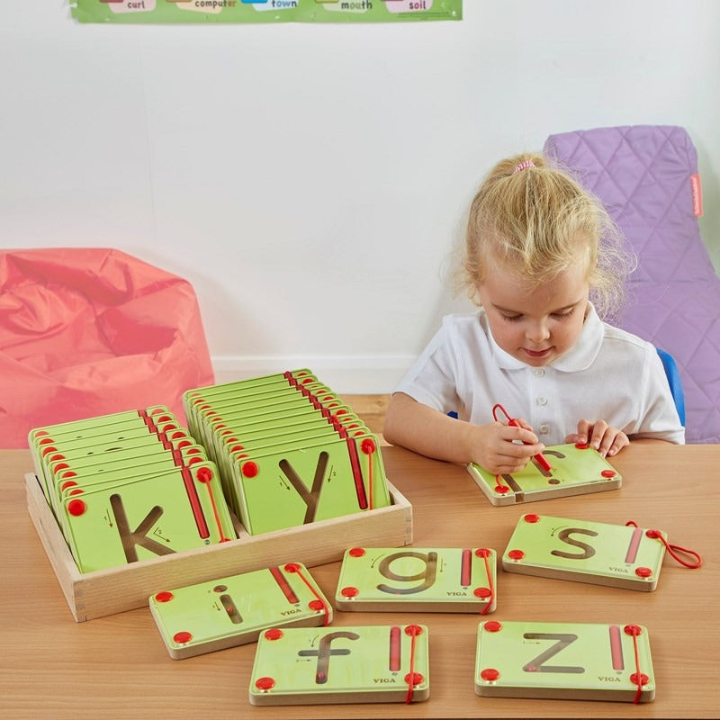 Magnetic Writing Boards Lowercase Letters | Tracing Alphabet Learning Toy for Kids