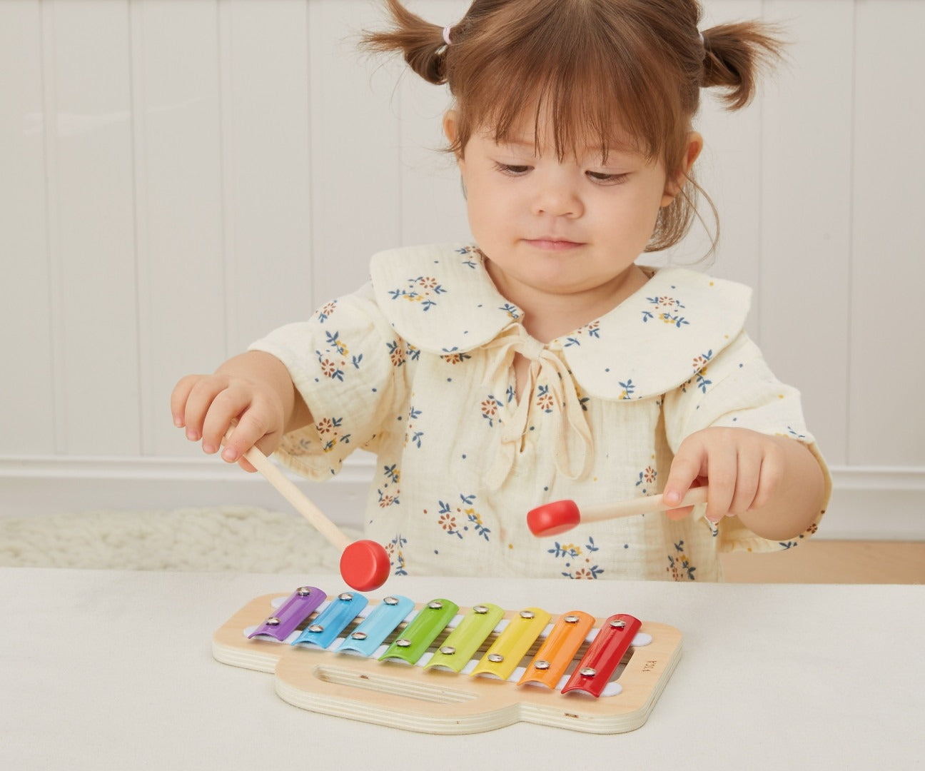 Wooden Xylophone 8 Note Kids Toy | Musical Learning Instrument for Toddlers