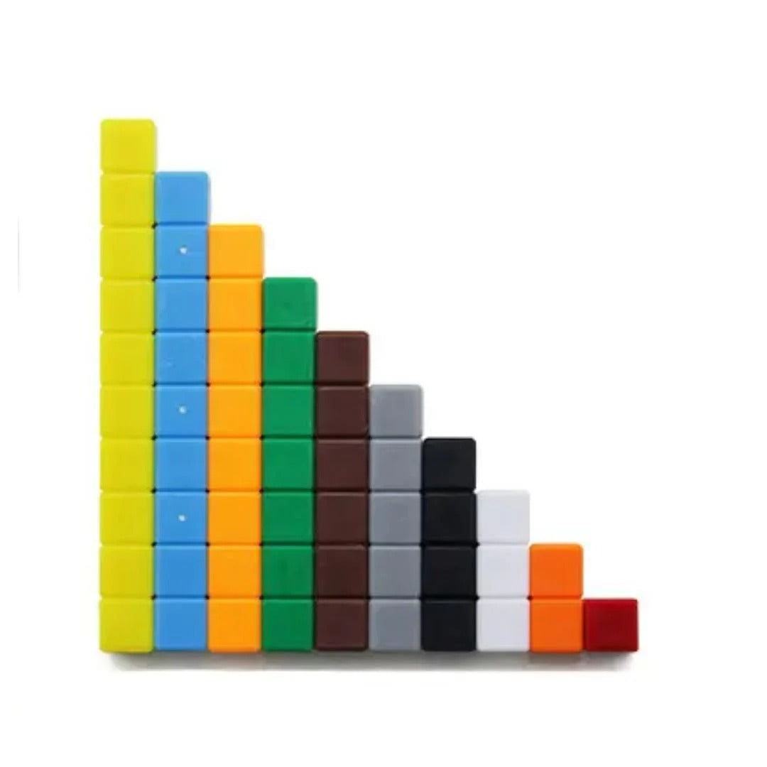Count Rods Math Cubes   74 Pieces