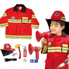 Firefighter Costume Set for Kids | Fireman Role Play Dress-Up Toy Kit